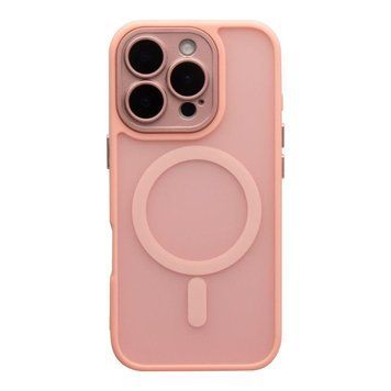 Чохол TPU+PC Magnetic Matte Camera Lens with Magsafe для iPhone 16 Pro Max Pink 757-00355 фото