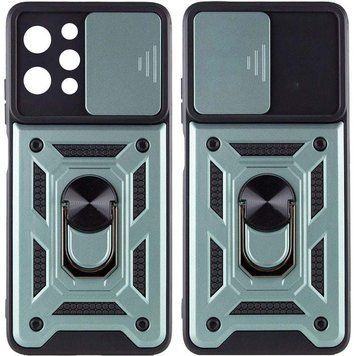 Ударостійкий чохол Camshield Serge Ring для Xiaomi Redmi 12 / Poco M6 Pro 5G Green 777-04456 фото