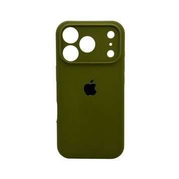 Силиконовый чехол с закрытой камерой для iPhone 17 Pro Army Green 666-04259 фото