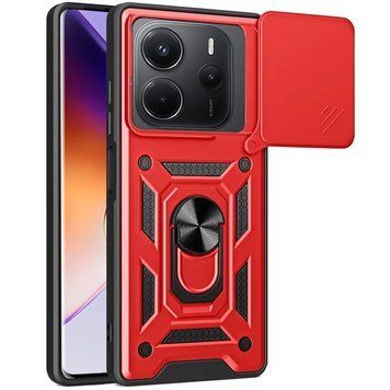 Ударопрочный чехол Camshield Serge Ring для Xiaomi Redmi Note 14 4G (Int. version) Red 777-04287 фото