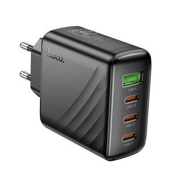 Сетевое зарядное устройство HOCO CS27A Supply PD67W (3C1A) charger (EU) Black 6942007639835 фото