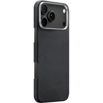 Чехол PC Carbon Protection Slim with MagSafe для Apple iPhone 17 Pro Max (6.9") Black 214-04764 фото