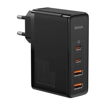 Мережевий зарядний пристрій Baseus GaN2 Pro Quick Charger 2C+2U 100W EU Black 656-01297 фото