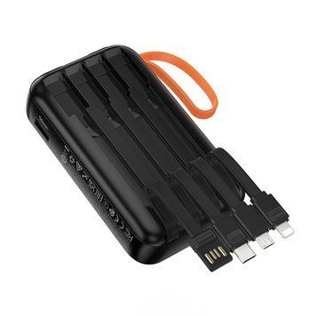 Power Bank Hoco J151 Spirit 10000mAh 2A (with cable USB, Lightning, Micro, Type-C) Black 216-00159 фото