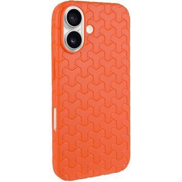 Чехол TPU Weaving для iPhone 16 (6.1") Orange 555-00325 фото