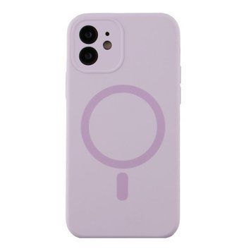 Чехол Glow Silicone Case Full Camera with Magsafe для iPhone 12 Light purple 214-03991 фото