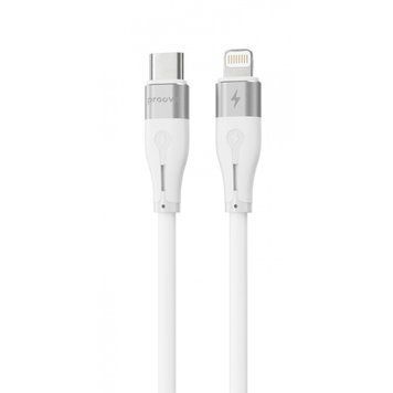 Кабель Proove Soft Silicone Type-C to Lightning 27W (1m) white 656-02589 фото