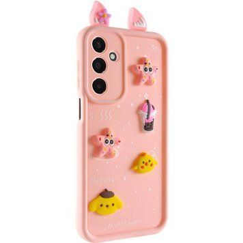 Чехол TPU Toys Case with Ears для Xiaomi Redmi 14C / Poco C75 Light Pink 777-03904 фото