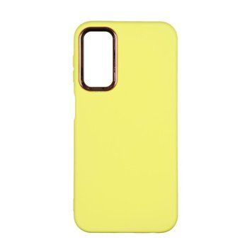 Чехол Silicone Cover Metal frame для Samsung Galaxy A24 4G (A245) Yellow 208-03422 фото