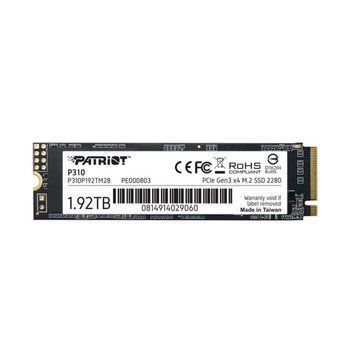 Накопитель SSD M.2 Patriot P310 1920GB NVMe 2280 PCIe 3.0x4 3D NAND TLC P310P192TM28 фото
