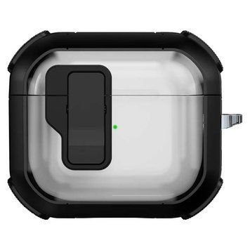 Футляр противоударный Locking Button для наушников Airpods 3 Black 203-00411 фото