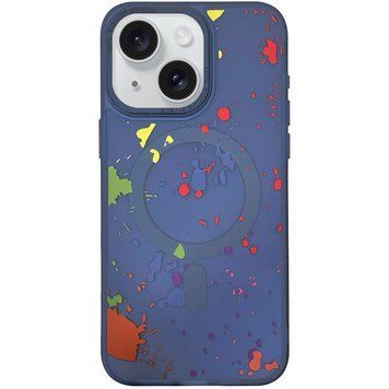 Чохол TPU+PC Flush with MagSafe для iPhone 14 (6.1") Dark blue 555-00375 фото