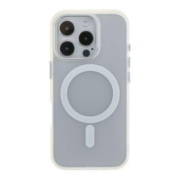Чехол TPU+PC Goldencis Matte with MagSafe для iPhone 16 Pro White 214-03419 фото