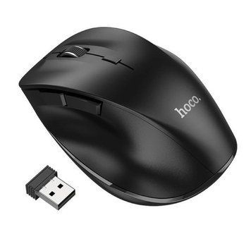 Манипулятор мышь HOCO GM24 Mystic six-button dual-mode business wireless mouse Black 6931474799432 фото