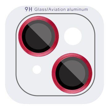 Защитное стекло Metal Classic на камеру для Apple iPhone 15 (6.1") / 15 Plus (6.7") Red 204-00432 фото