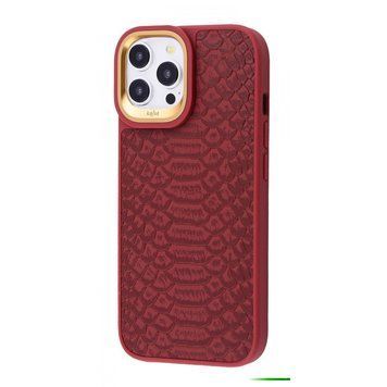 Чехол Kajsa Snake Pattern iPhone 15 Pro Max Burgundy 656-08110 фото