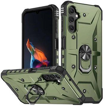 Ударостійкий чохол Pathfinder Ring для Samsung Galaxy A34 5G Army Green 777-07869 фото
