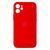 Силіконовий чохол з закритою камерою для iPhone 12 Mini Red 208-01156 фото