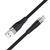 Кабель HOCO X53 USB to Type-C 3A, 1m, silicone, aluminum connectors, Black 6931474738097 фото