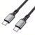 Кабель BOROFONE BX83 Type-C to Type-C Famous 60W silicone charging data cable Black 6974443386448 фото