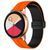 Силиконовый ремешок Classy для Smart Watch 20mm Orange / Black 212-01471 фото