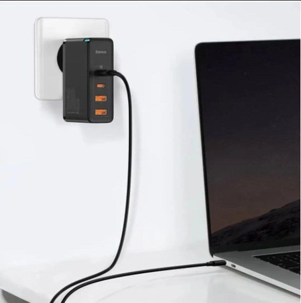 Мережевий зарядний пристрій Baseus GaN2 Pro Quick Charger 2C+2U 100W EU Black 656-01297 фото