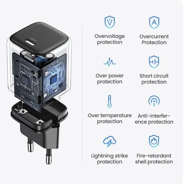 Мережевий зарядний пристрій UGREEN CD318 Nexode mini 20W Charger EU (UGR-90664) UGR-90664 фото