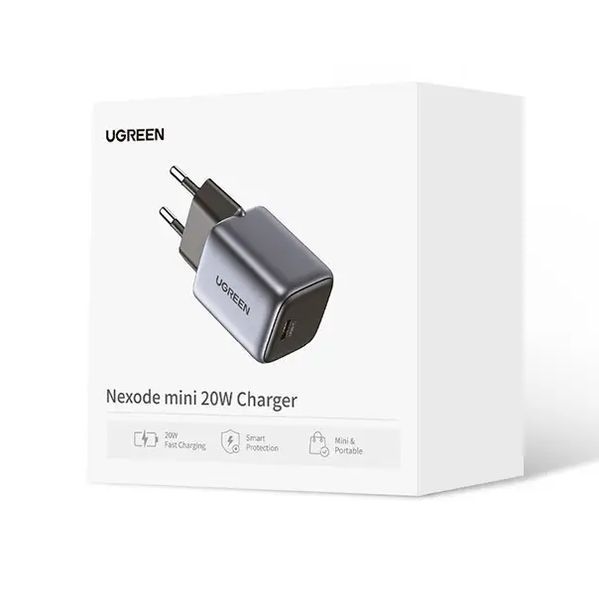 Мережевий зарядний пристрій UGREEN CD318 Nexode mini 20W Charger EU (UGR-90664) UGR-90664 фото