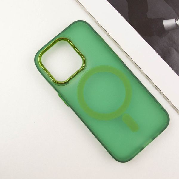 Чохол TPU+PC Lily with MagSafe для Apple iPhone 13 Pro (6.1") Army Green 214-03619 фото
