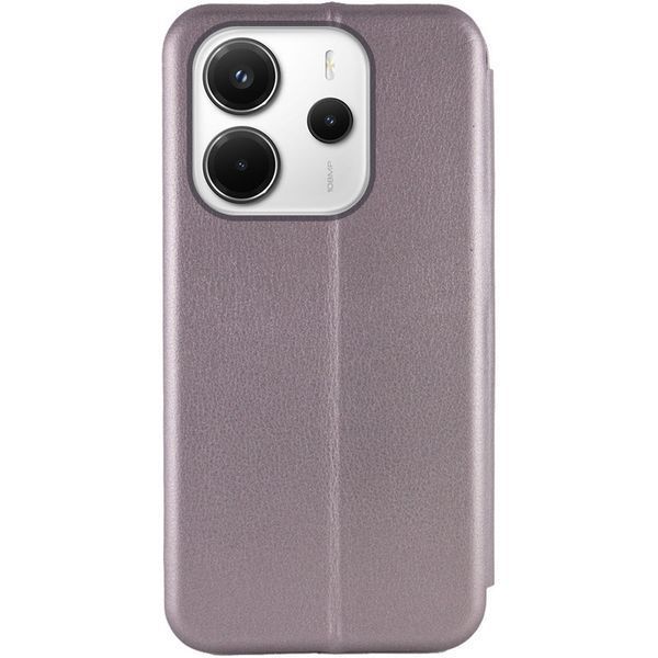 Кожаный чехол-книжка Classy для Xiaomi Redmi Note 14 4G (Europe version) Grey 777-05275 фото