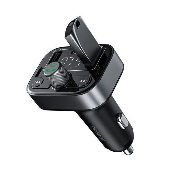 АЗУ с FM-модулятором Baseus S-09 Pro Series Car FM Transmitter Cluster Black C10762200113-00 фото