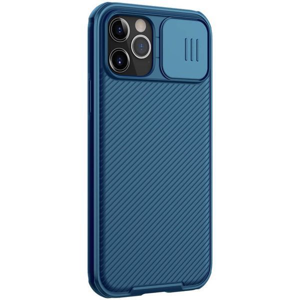 Карбоновая накладка Nillkin CamShield Pro для Apple iPhone 13 Pro Max (6.7") Blue 777-08122 фото