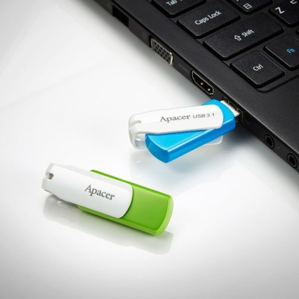Флеш-накопичувач Apacer USB 2.0 AH335 64Gb Green AP64GAH335G-1 фото