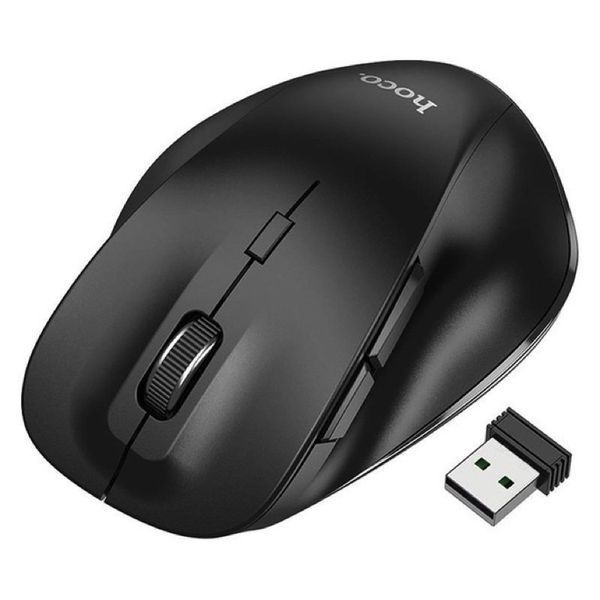 Манипулятор мышь HOCO GM24 Mystic six-button dual-mode business wireless mouse Black 6931474799432 фото
