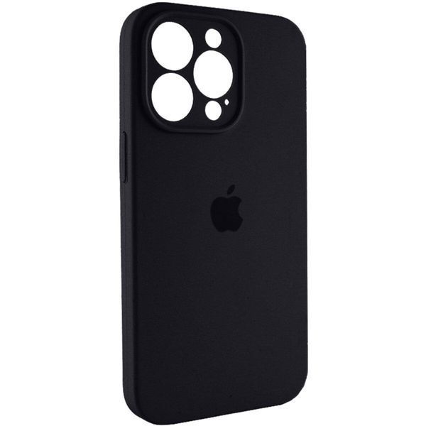 Силіконовий чохол з закритою камерою для iPhone 15 Pro Black 666-01060 фото