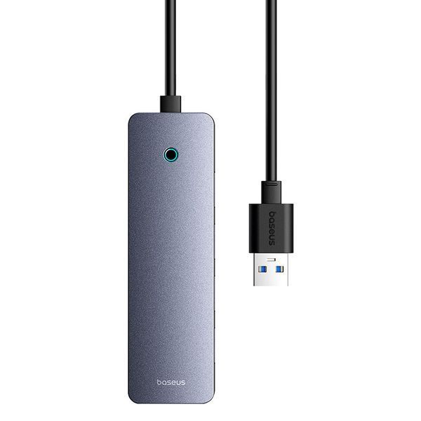 USB-хаб Baseus UltraJoy Series 4-Port HUB Lite 50cm Space Grey（USBA to USB3.0*4+Type-C5V） B0005280B811-01 фото