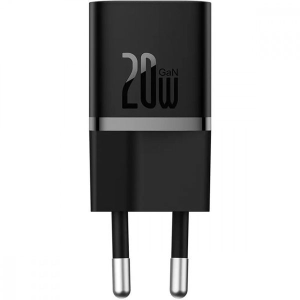 СЗУ Baseus GaN5 Mini Fast Charger 20W ( Type-C ) + Кабель Type-C to Type-C 100W (1m) White P10110900213-01 фото
