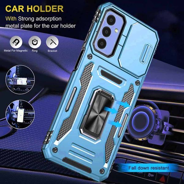 Ударостійкий чохол Camshield Army Ring для Samsung Galaxy M34 5G Light Blue 777-05025 фото