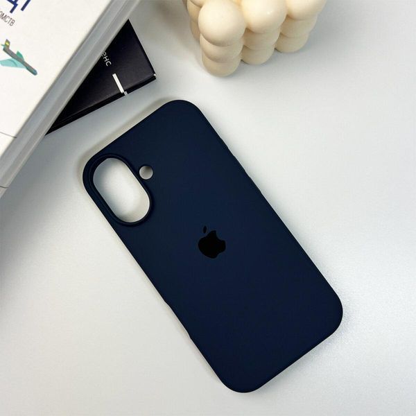 Силіконовий чохол для iPhone 16 Dark Blue 666-01164 фото