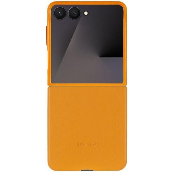 Кожаный чехол Leather Case для Samsung Galaxy Z Flip7 Brown 777-07981 фото