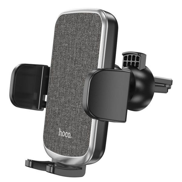 Тримач для мобільного HOCO CA94 Polaris push-type air outlet car holder Black 656-00486 фото