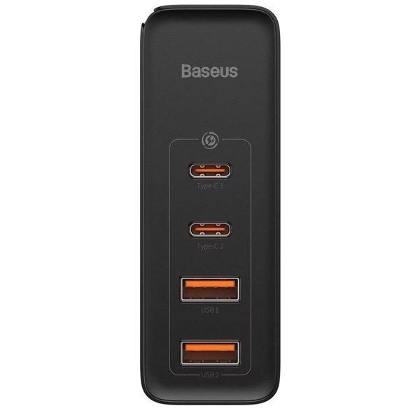 Мережевий зарядний пристрій Baseus GaN2 Pro Quick Charger 2C+2U 100W EU Black 656-01297 фото