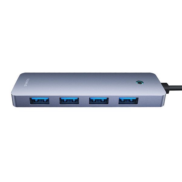 USB-хаб Baseus UltraJoy Series 4-Port HUB Lite 50cm Space Grey（USBA to USB3.0*4+Type-C5V） B0005280B811-01 фото