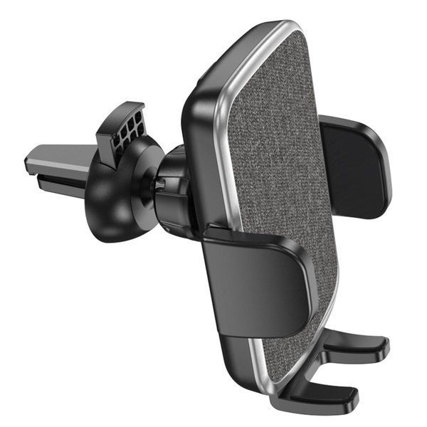 Тримач для мобільного HOCO CA94 Polaris push-type air outlet car holder Black 656-00486 фото