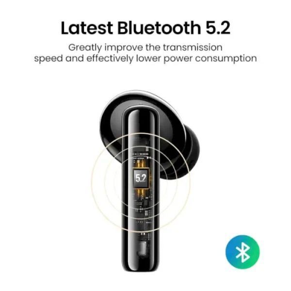 Беспроводные наушники UGREEN WS106 HiTune T3 Active Noise-Cancelling Wireless Earbuds, IPX5, Black(UGR-90401) 656-03908 фото