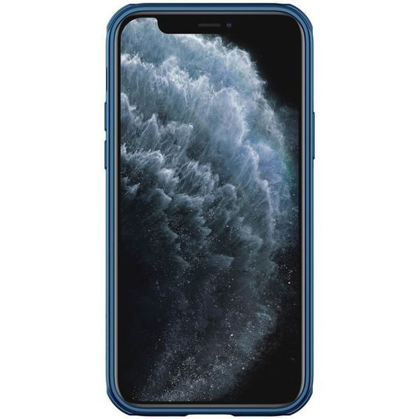 Карбоновая накладка Nillkin CamShield Pro для Apple iPhone 13 Pro Max (6.7") Blue 777-08122 фото