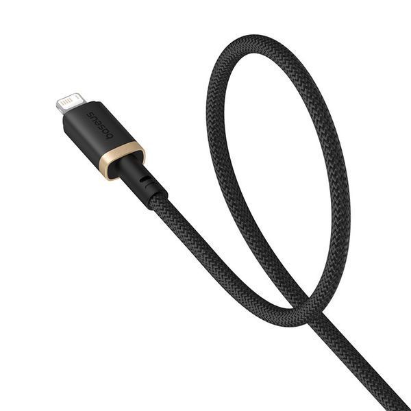 Кабель Baseus Dura Series Fast Charging Cable USB to iP 2.4A 1m Gold+Black P10377801U01-00 фото