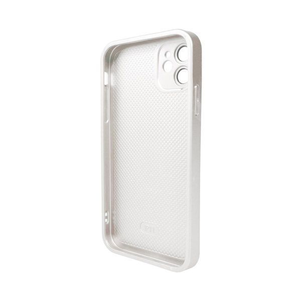 Чехол для смартфона AG Glass Matt Frame Color для iPhone 11 Pearly White 666-00529 фото