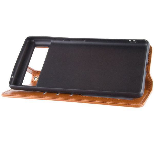 Кожаный чехол-книжка GETMAN Gallant (PU) для Google Pixel 7a Brown 777-06341 фото