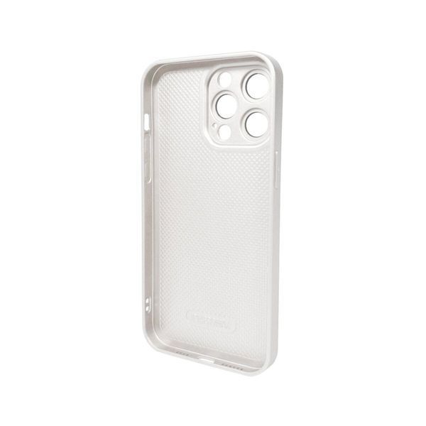 Чехол для смартфона AG Glass Matt Frame Color для iPhone 14 Pro Max Pearly White 666-00629 фото
